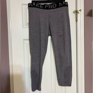 Nike heathered grey leggings L